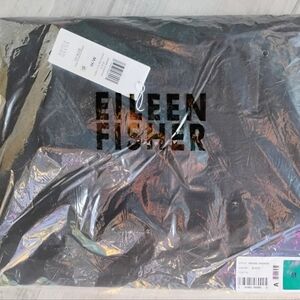 NEW Eileen Fisher Black Mock NK K/L Dress